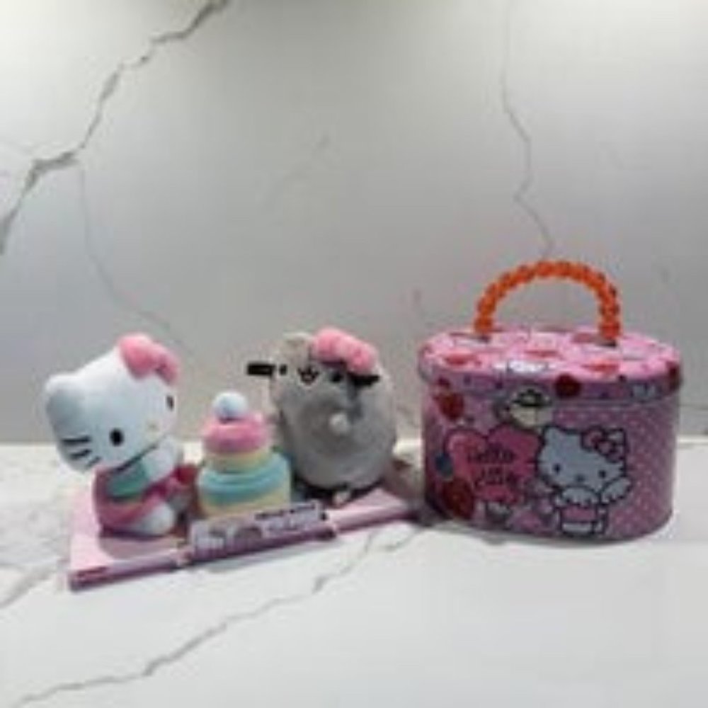 Hello Kitty  Pusheen Best Friends Collectors Set With Tin Tote